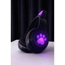 Meax Kablosuz Kedi Kulaklı Rgb Işıklı Bluetooth Oyuncu Kulaklığı – Şarjlı, Mikrofonlu