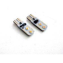 Femex 2 Adet Turuncu T10 LED 4 Ledli Yassı Tip Park, Plaka, Iç Aydınlatma