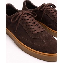 VARNAS Bruno Erkek Hakiki Deri Süet Sneaker - Kahverengi Günlük Casual Ayakkabı