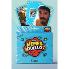 LUXMON Memes Düello Mini Paket Klasik Kart Oyunu 45 Kart Qr Destekli