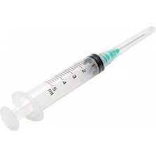 Berika 5 ml (225 Adet - Kutu) Enjektör Yeşil Iğneli Steril 5 cc Şırınga 38MM 21G