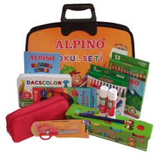 Alpino Yayınları Alpino Okul Kırtasiye Seti Dayanıklı Malzemelerle Çocuklar İçin Güvenli Kullanım 12 Parça