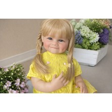 LunaDefano 55 cm Gerçekçi Oyuncak Bebek – Reborn Tarzı Yumuşak Gövdeli, Kız Çocukları Için Hediye Bebek