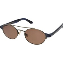 Quantum Unisex Yeşil Çelik Çerçeve Polarize Güneş Gözlüğü 51 mm