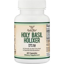 Double Wood (Özelsporcugıdaların'dan !!) Holixer Holy Basil Extract 250MG 60 Capsul.38.