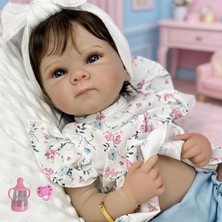 LunaDefano 48 cm Reborn Bebek – Gerçekçi Görünümlü Vinil Bebek Oyuncak