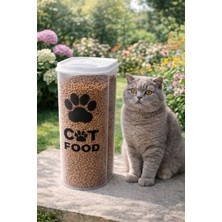 Özgürce 5,8 Lt Kedi Mama Saklama Kabı Hava ve Sızdırmaz, Pratik Saklama Çözümü