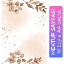 Organik Yolda 10 Sayfa Mektup Kağıdı A4 Boyut M3