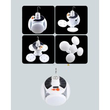 xirshop Güneş Enerjili USB Şarj Edilebilir 5 Modlu Katlanabilir LED Kamp Işığı