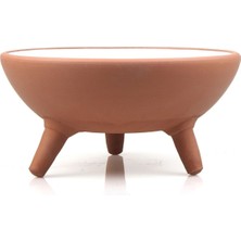 Özgürce Renkli Seramik Ayaklı Sırlı Kedi Mamaları Kabı, Şık ve Kullanışlı