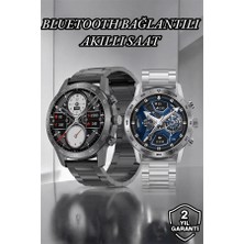 xirshop Suya Dayanıklı Dokunmatik Akıllı Saat Bluetooth 5.0, Sesli Asistan ve Sağlık Takibi