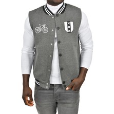 Rizzup Erkek Antrasit Nakış Işlemeli Üç Iplik Içi Şardonlu Kolsuz Kolej Yelek 2304773