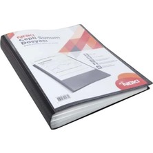 Noki 60'lı Siyah Cepli Sunum Dosyası A4 Belgeler İçin Estetik ve Düzenli Sunum