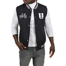 Rizzup Erkek Koyu Lacivert Nakış Işlemeli Üç Iplik Içi Şardonlu Kolsuz Kolej Yelek 2304773