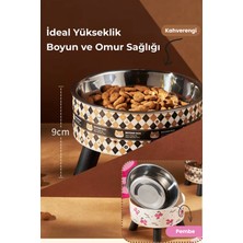 Özgürce 4 Ayaklı Kedi ve Köpek Mama ve Su Kabı, Şık ve Dayanıklı Tasarım