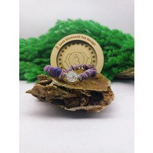 Lepidolit Amorf Kesim Doğal Taş Bileklik