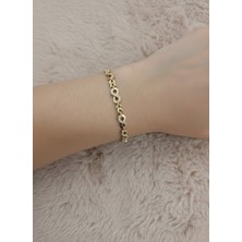 Zarene Silver Xuping Sonsuzluk Bileklik 14K Gold