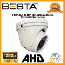Alpotekno 5 MP Ahd 1440P Metal Kasa Dome Güvenlik Kamerası KD-9423