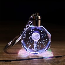 Derin Stok Işıklı Kristal Anahtarlık