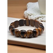 Kaplan Gözü Doğal Taş Roleks Bileklik 14 x 17 mm Özel Kesim