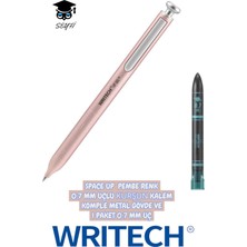 Space Up 0.7 mm Uçlu Kurşun Kalem Komple Metal Gövde ve 1 Paket 0.7 mm Uç Writech