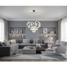 Elizim Home Lighting Dron 3+1 Ledli Krom Avize