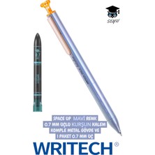 Space Up 0.7 mm Uçlu Kurşun Kalem Komple Metal Gövde ve 1 Paket 0.7 mm Uç Writech