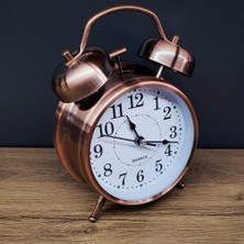 Derin Stok Büyük Boy Metal Bakır Çalar Saat