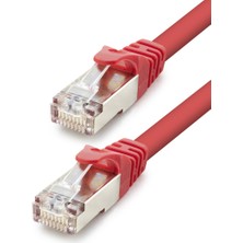DS LLC Cat7 Ethernet Patch Kablosu 10 Gbps 600 Mhz 30 cm - Kırmızı HDX5105 Iegtgrs-34