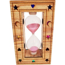 Derin Stok Ahşap Işıklı Kum Saati