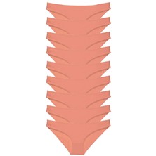 Çerçici 9 Adet Süper Eko Set Likralı Kadın Slip Külot Pudra-Royaleks