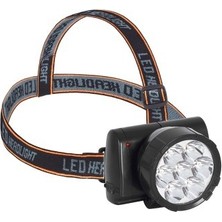 Derin Stok 7 Ledli̇ Şarjli Baret Kafa Lambasi