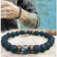 Lav Doğal Taş Bileklik 8 mm