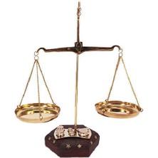 Derin Stok Terazi Ahşap 100GR Ahşap Kaideli Terazi Pirinç Hediyelik