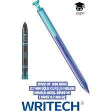 Space Up 0.7 mm Uçlu Kurşun Kalem Komple Metal Gövde ve 1 Paket 0.7 mm Uç Writech