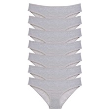 Çerçici 7 Adet Süper Eko Set Likralı Kadın Slip Külot Gri-Royaleks