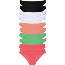 Çerçici 10 Adet Süper Eko Set Likralı Kadın Slip Külot 504-ROYALEKS