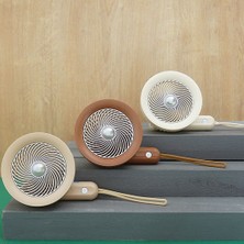 Derin Stok Taşınabilir Mini El Fanı Vantilatör Şarjlı 3 Kademeli Taşıma Ipli