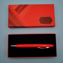 Derin Stok Kırmızı Tükenmez Kalem Touchpen Dekoratif Hediyelik