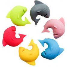 Derin Stok Silikon Köpek Balığı Kupa Belirteci