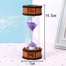 Derin Stok Işıklı Dekoratif Ahşap Kum Saati Dekoratif Hediyelik