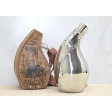 Derin Stok Deri Kılıflı Matara