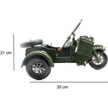 Derin Stok Dekoratif Metal Askeri Sepetli Motor