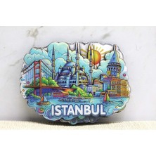 Derin Stok Ahşap Istanbul Temalı Magnet