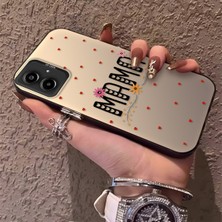 Özgürce Samsung Galaxy A06 Uyumlu Silikon Kenar Sert Arka Koruyucu Mama Desenli