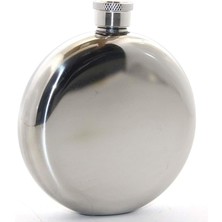 Derin Stok Paslanmaz Çelik Yuvarlak 5 Oz Tekli Matara