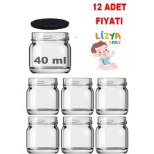 Özgürce Mini 40 cc Cam Kavanoz Numune, Mama, Reçel, Bal, Düğün ve Kına Şekerliği