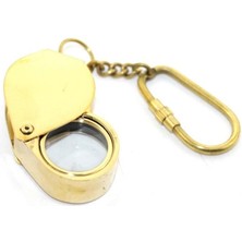 Derin Stok Pirinç Büyüteç Anahtarlık