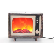 Derin Stok Tv Tasarımlı Ledli Şömine Lamba
