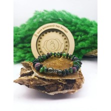 Anyolit Amorf Kesim Piritli Bileklik